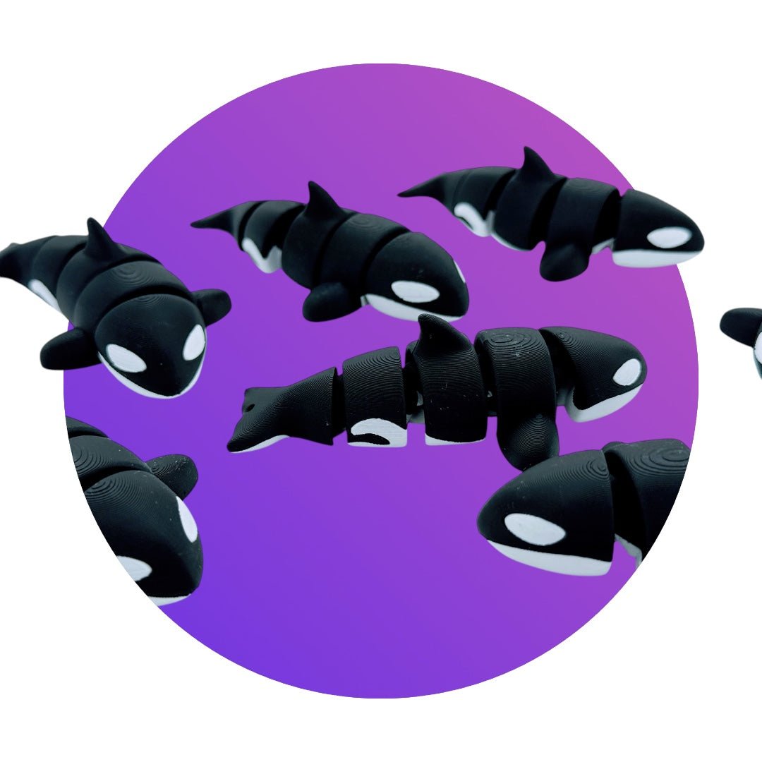 Flexi Orca Keychain