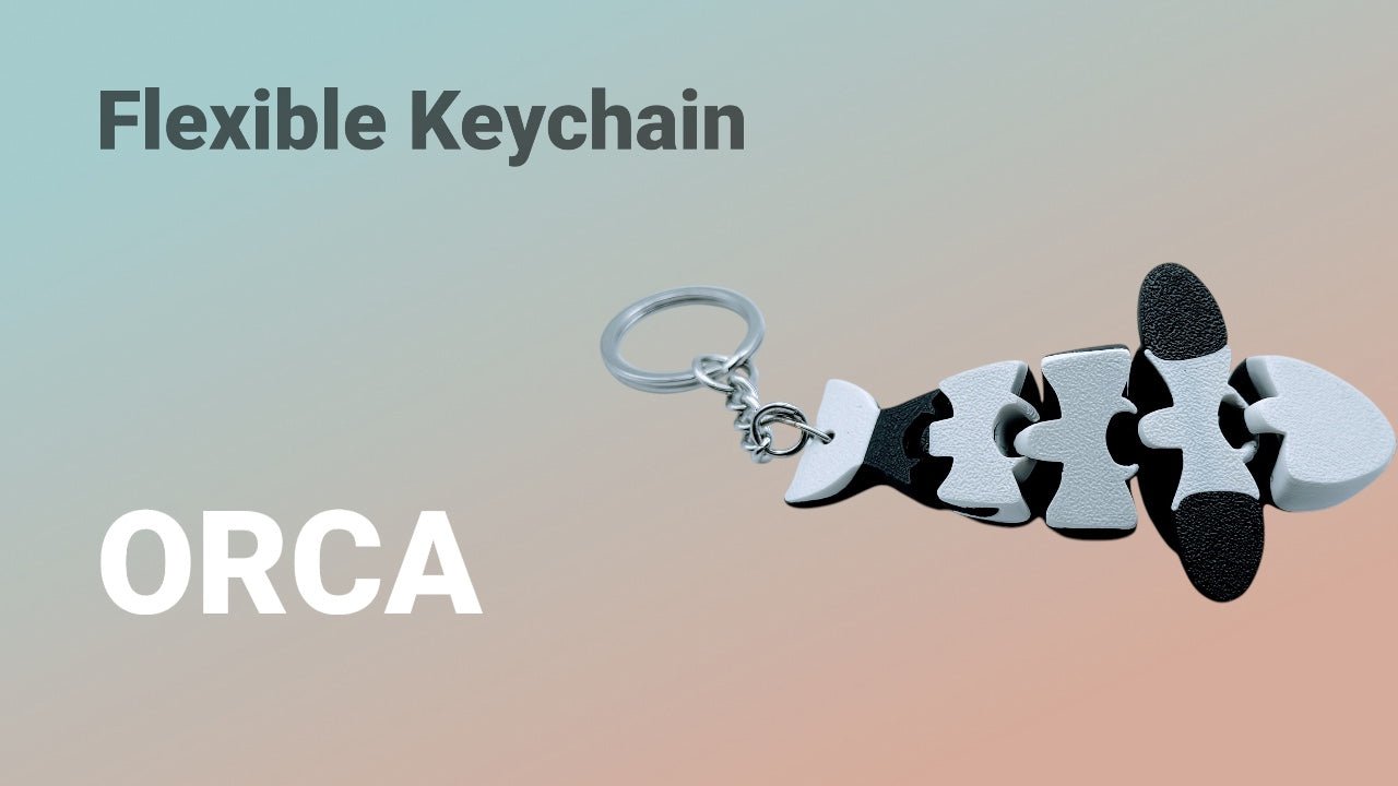 Flexi Orca Keychain