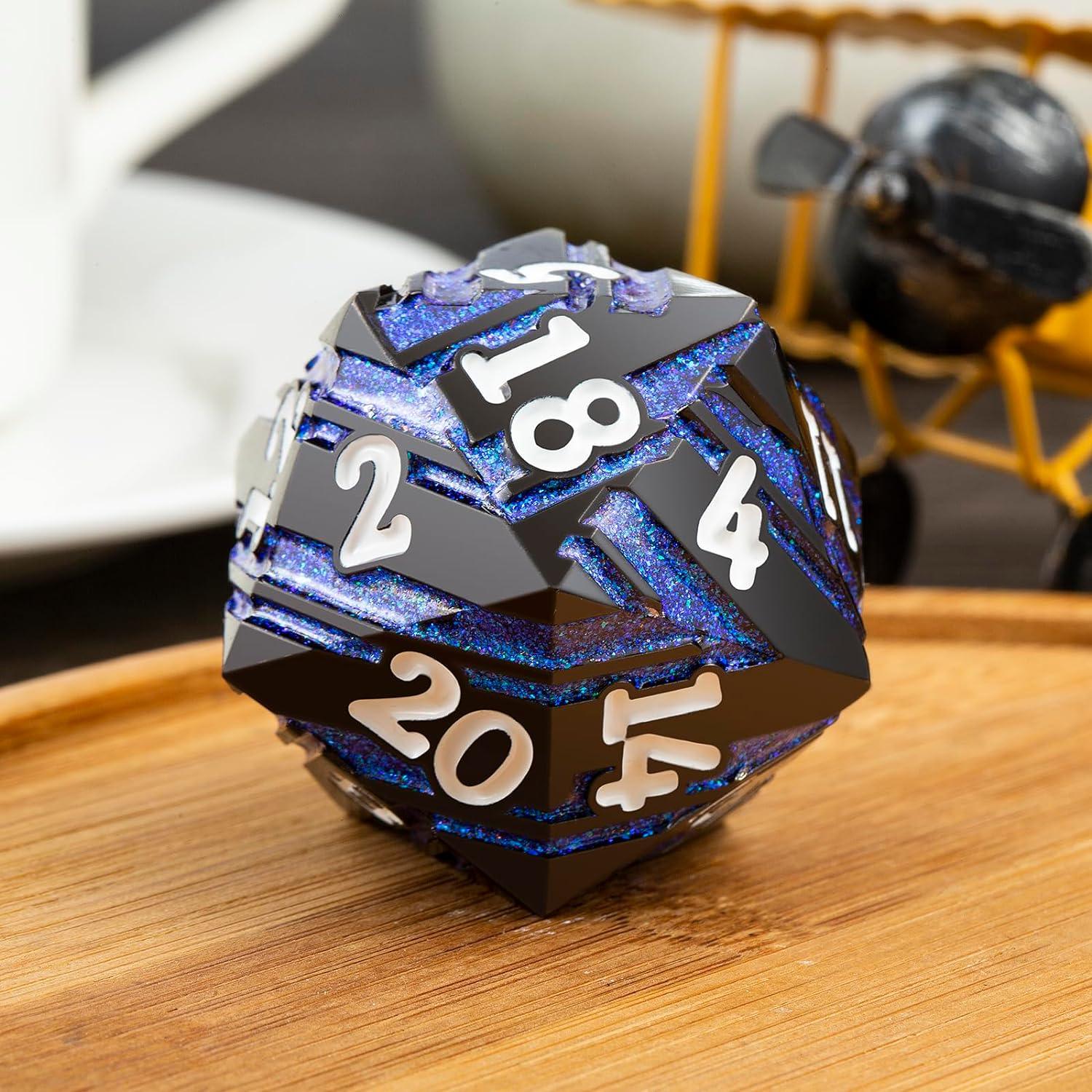 Astral Blue Titan D20 Dice - Living Skies Games