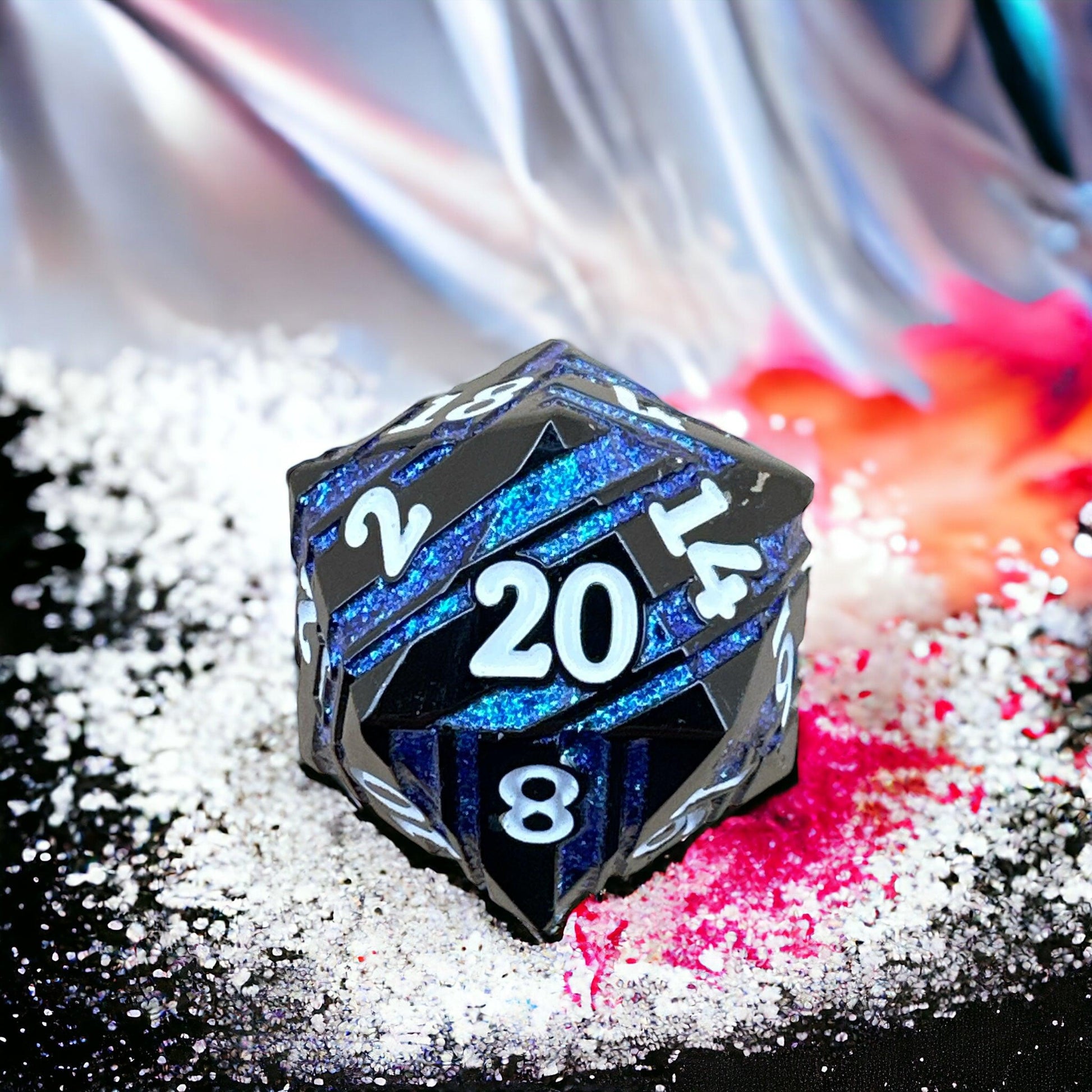 Astral Blue Titan D20 Dice - Living Skies Games