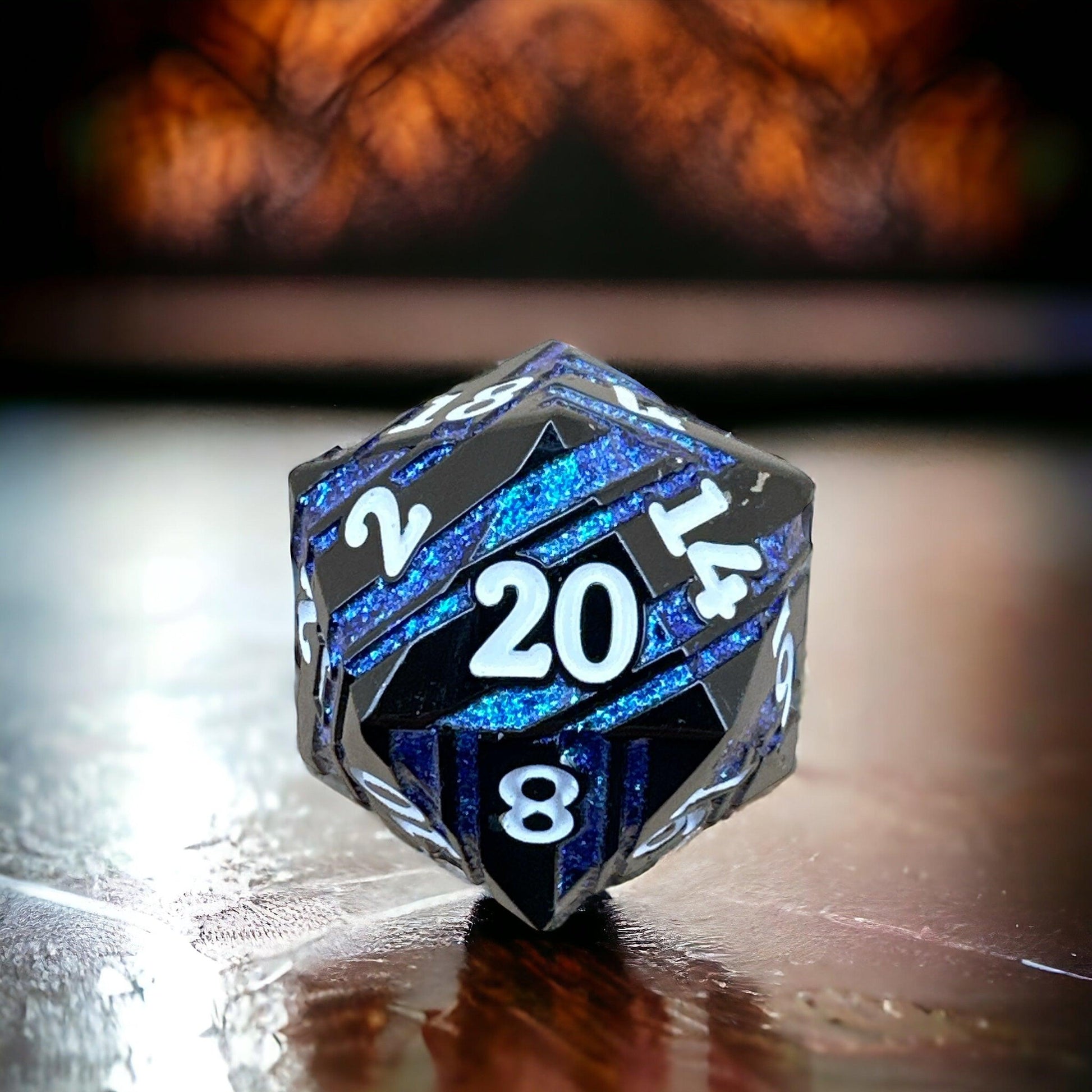 Astral Blue Titan D20 Dice - Living Skies Games