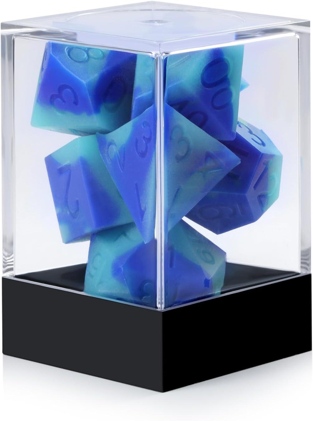 Aurora Luminosity Silicone Dice Set - Living Skies Games