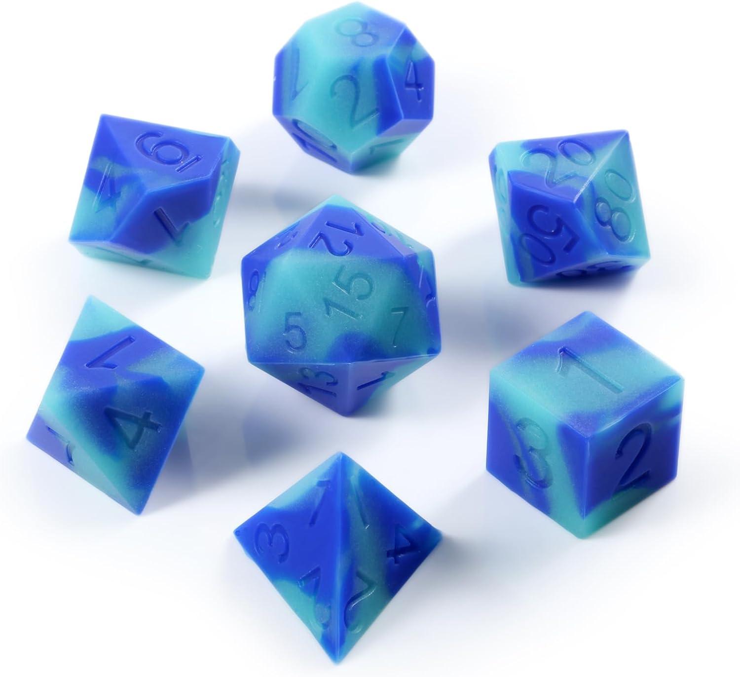 Aurora Luminosity Silicone Dice Set - Living Skies Games