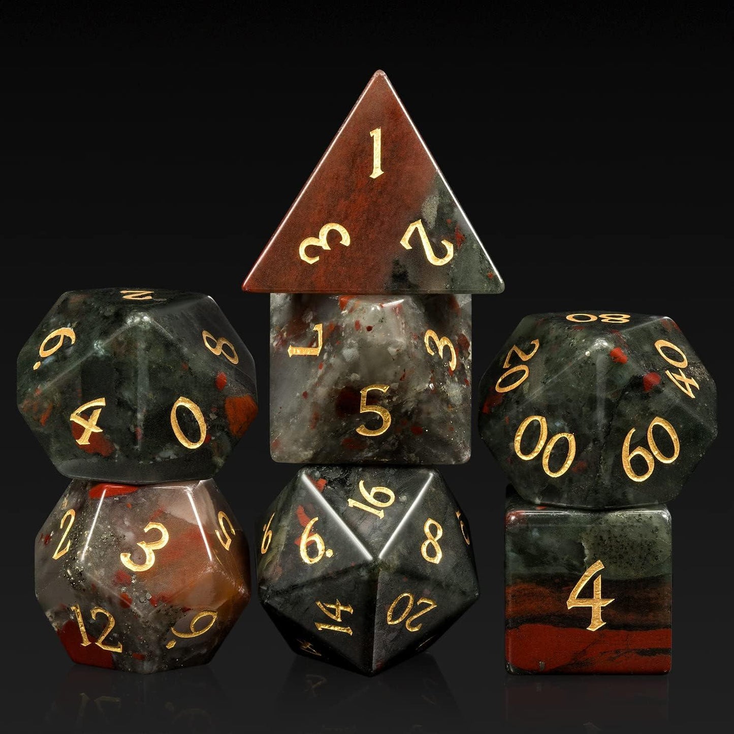 Bloodstone Warrior's Oath Dice Set - Living Skies Games