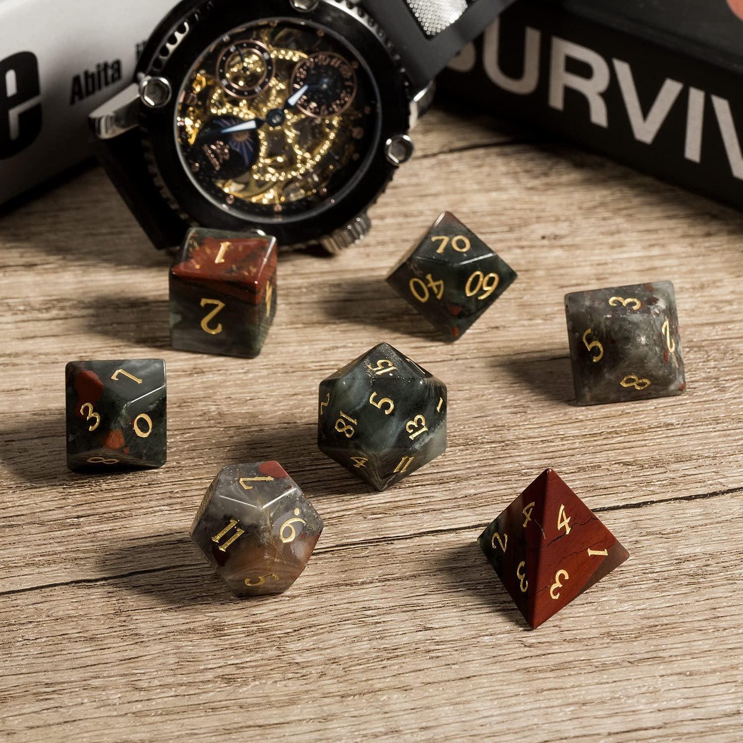 Bloodstone Warrior's Oath Dice Set - Living Skies Games