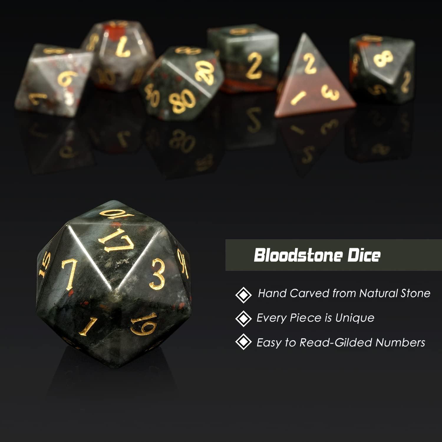 Bloodstone Warrior's Oath Dice Set - Living Skies Games