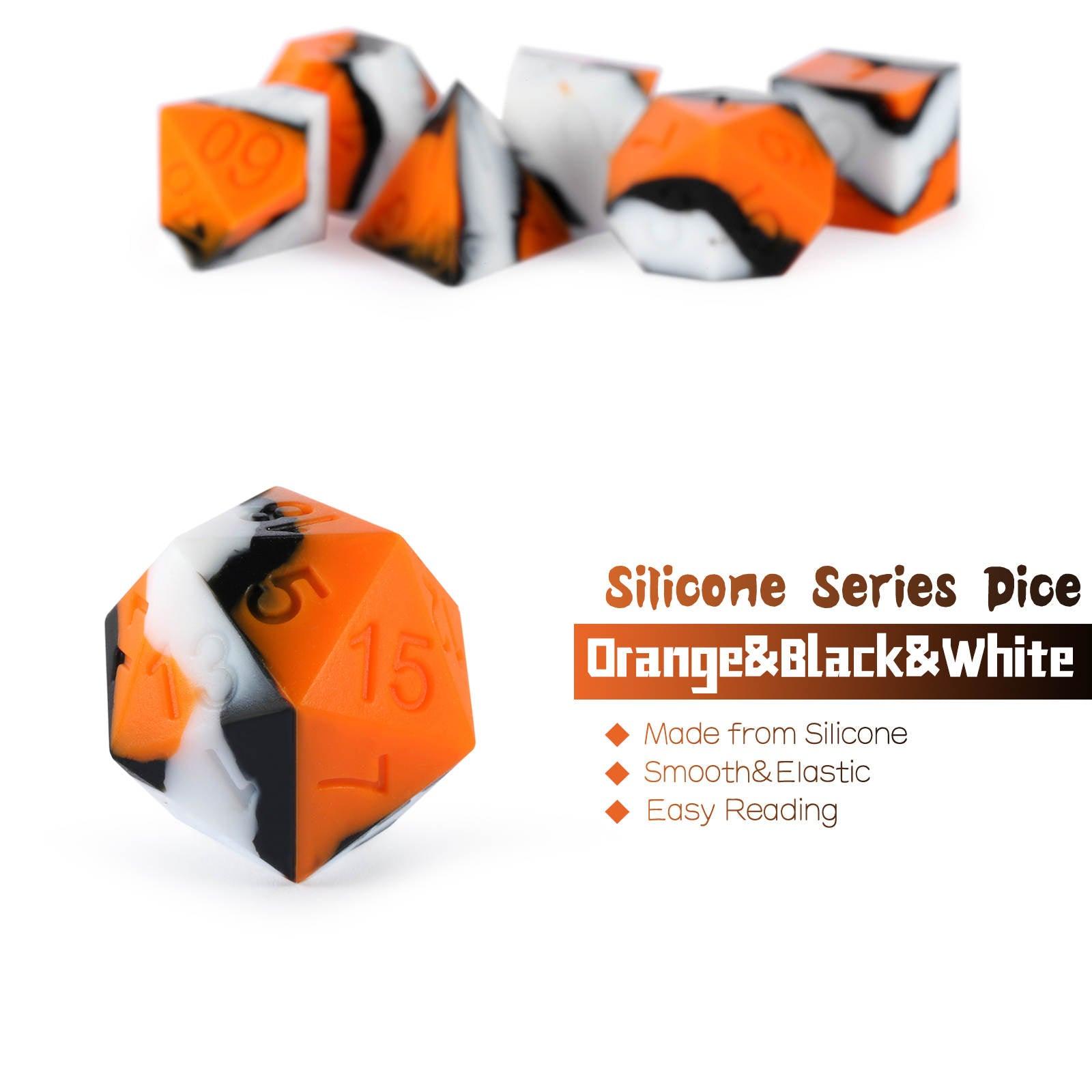 Citrus Eclipse Silicone Dice Set - Living Skies Games