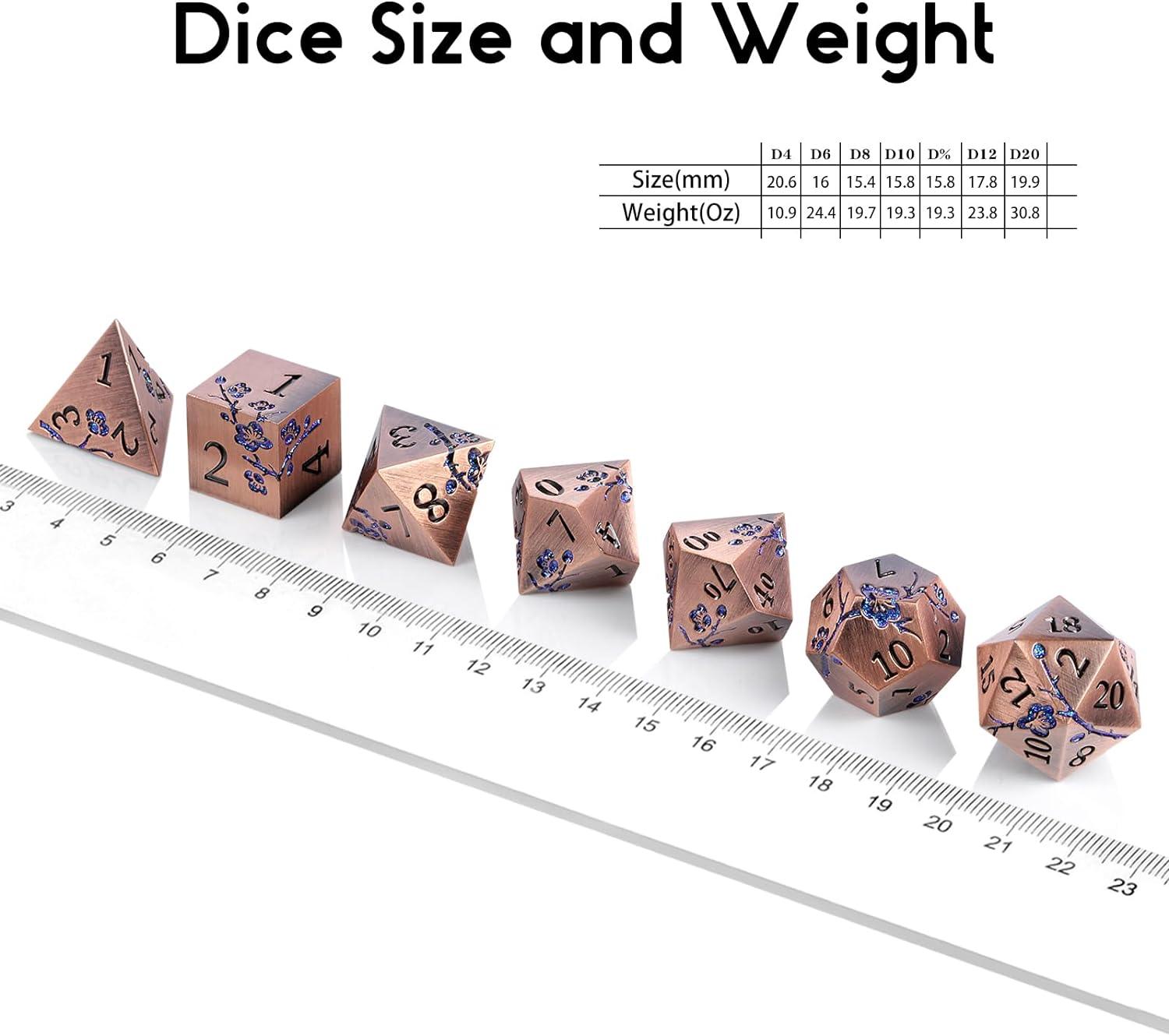 Copper Blossom Elegance Dice Set - Living Skies Games