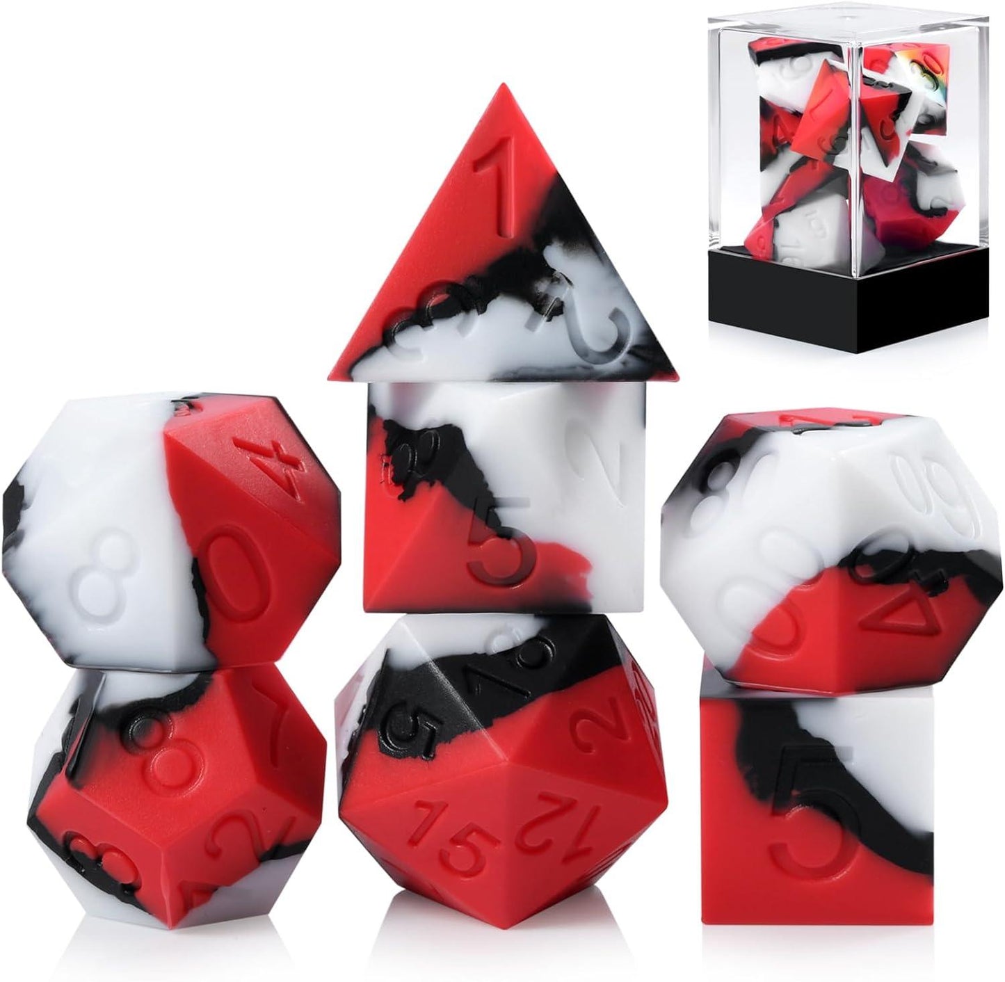 Crimson Mist Silicone Dice Set - Living Skies Games