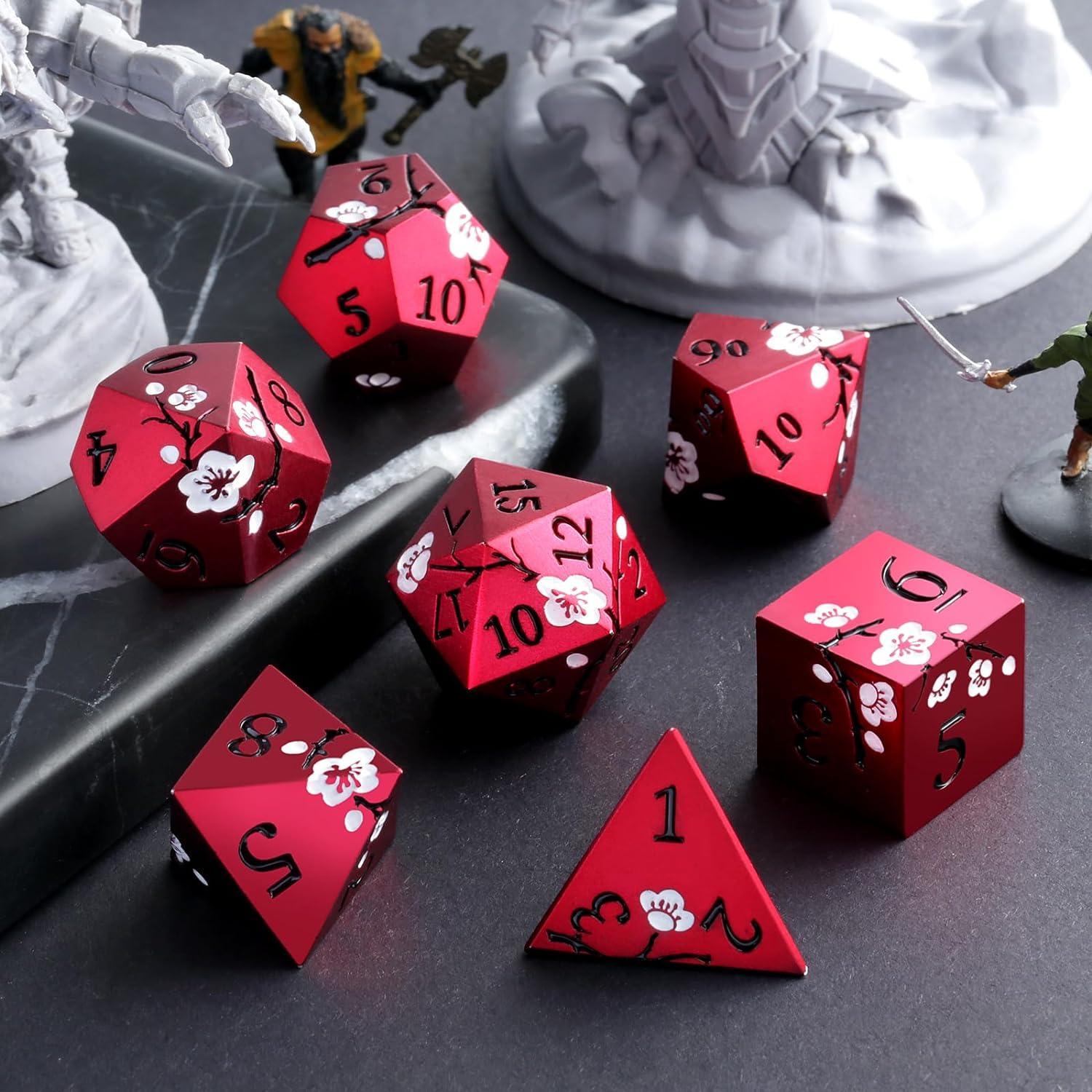 Crimson Sakura Legend Dice Set - Living Skies Games