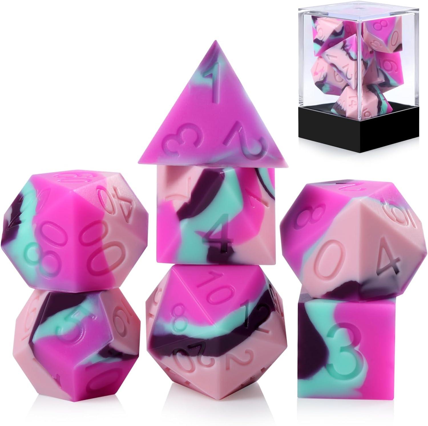 Dusk Bloom Silicone Dice Set - Living Skies Games