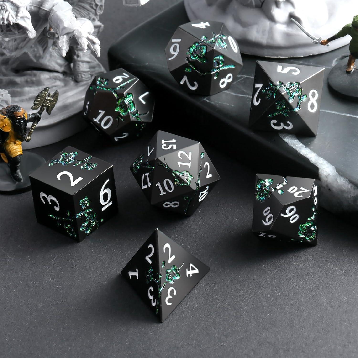 Emerald Blossom Tranquility Dice Set - Living Skies Games