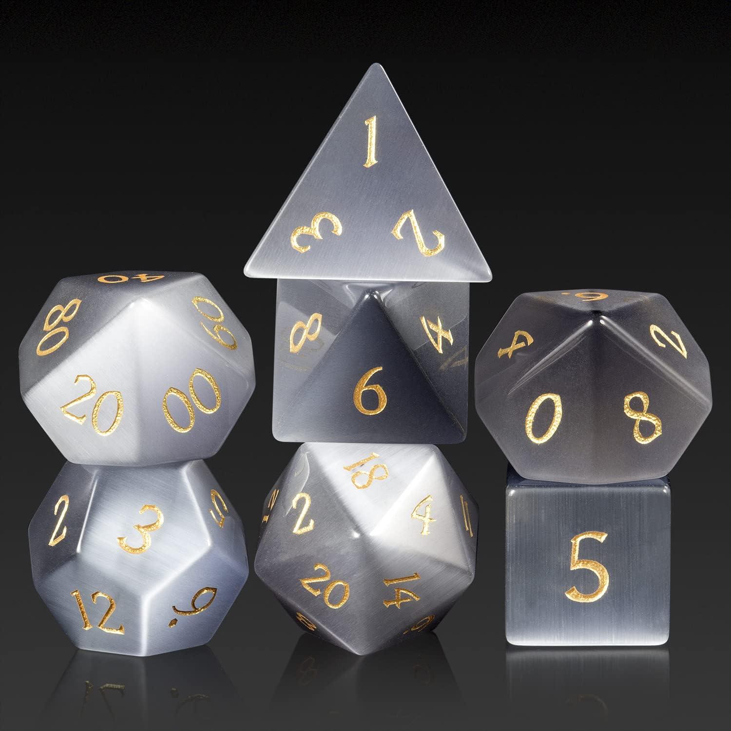 Grey Opal Enigma Dice Set - Living Skies Games