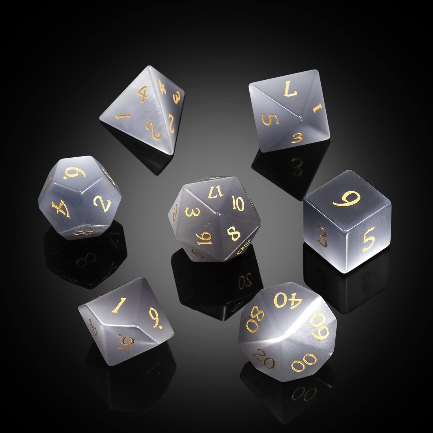 Grey Opal Enigma Dice Set - Living Skies Games