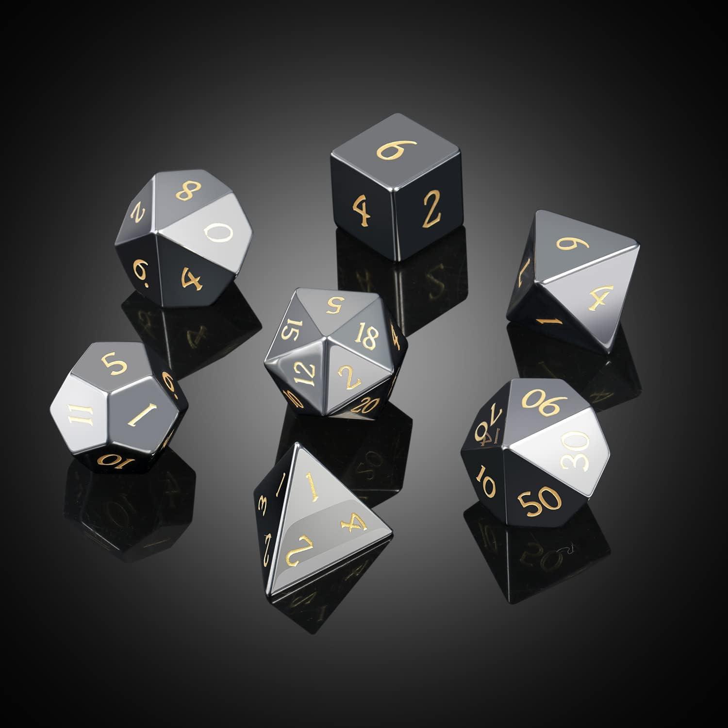 Hematite Ironheart Dice Set - Living Skies Games