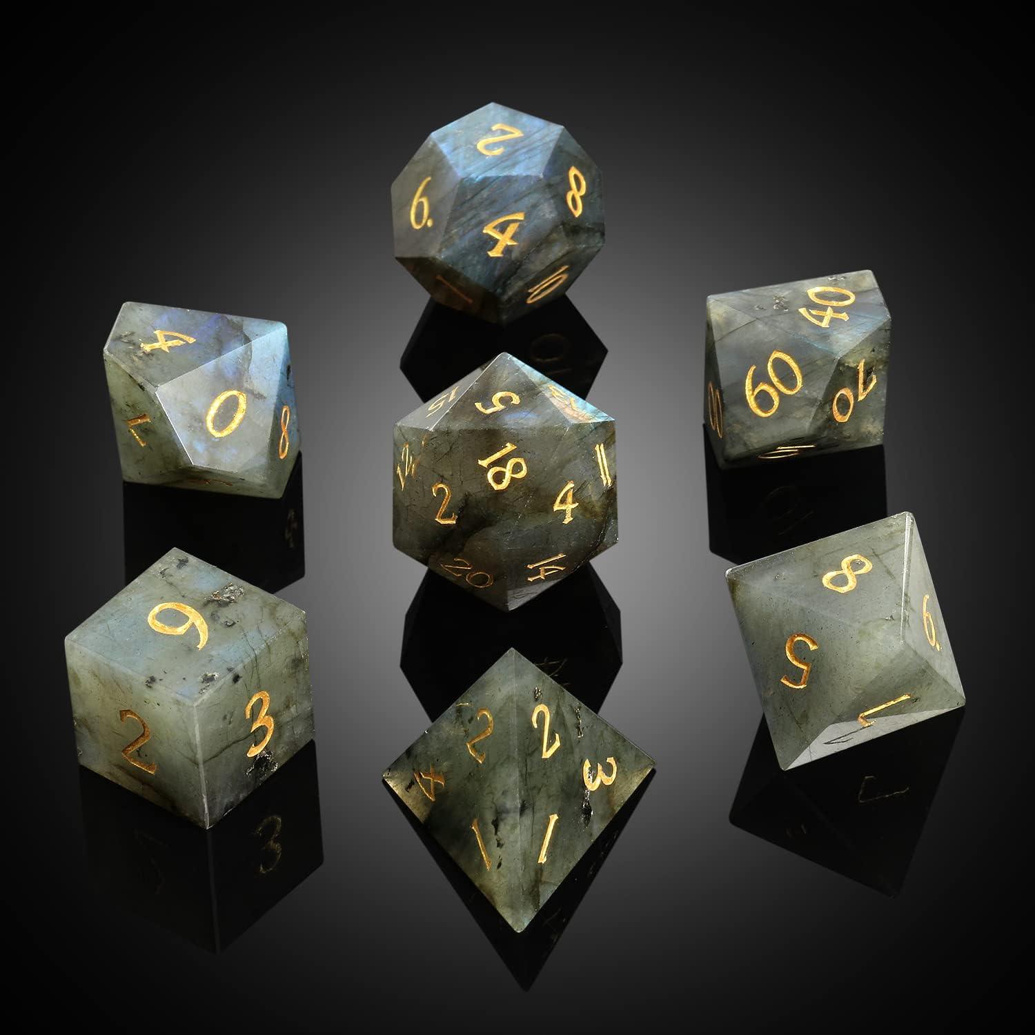 Labradorite Mystical Aura Dice Set - Living Skies Games