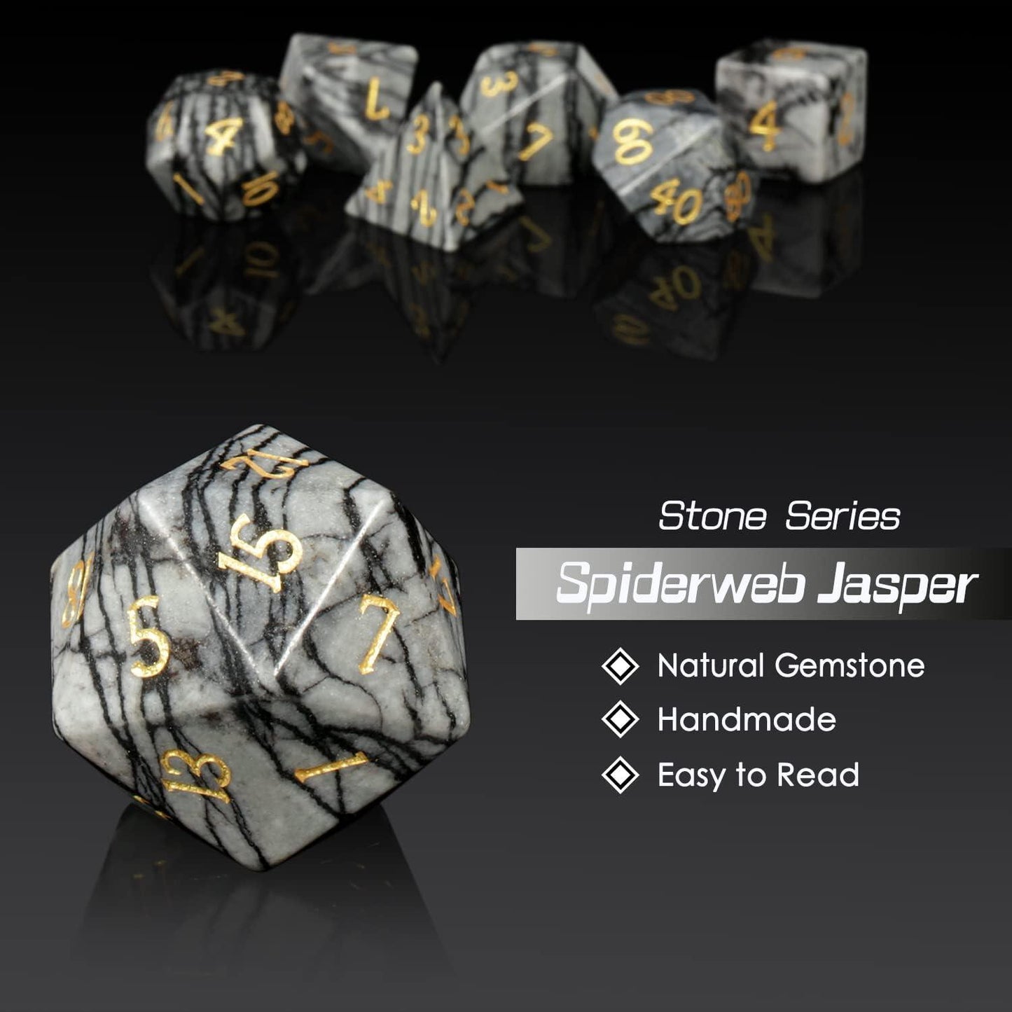 Mesh Jasper Pathfinder's Dice Set - Living Skies Games