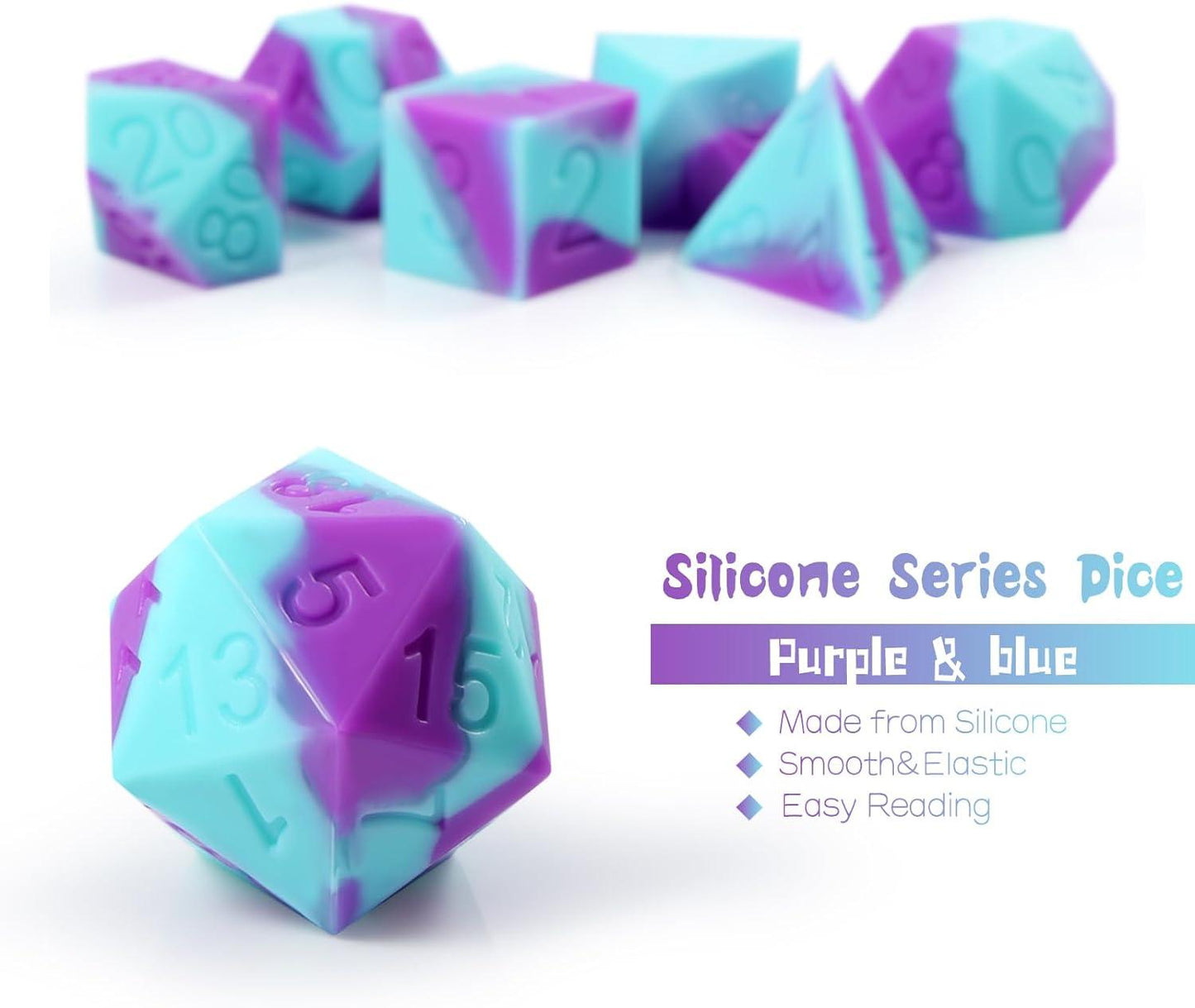 Mystic Lagoon Silicone Dice Set - Living Skies Games