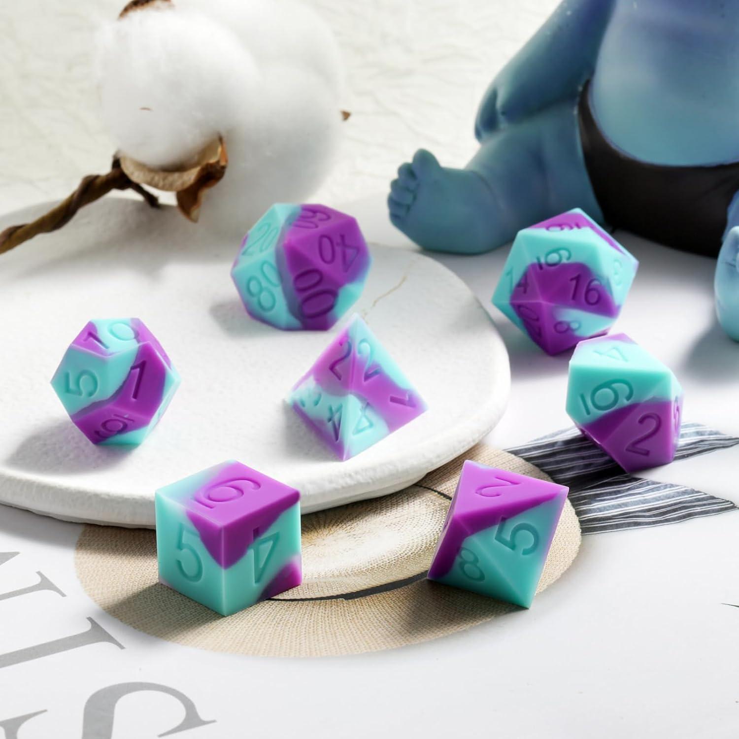 Mystic Lagoon Silicone Dice Set - Living Skies Games