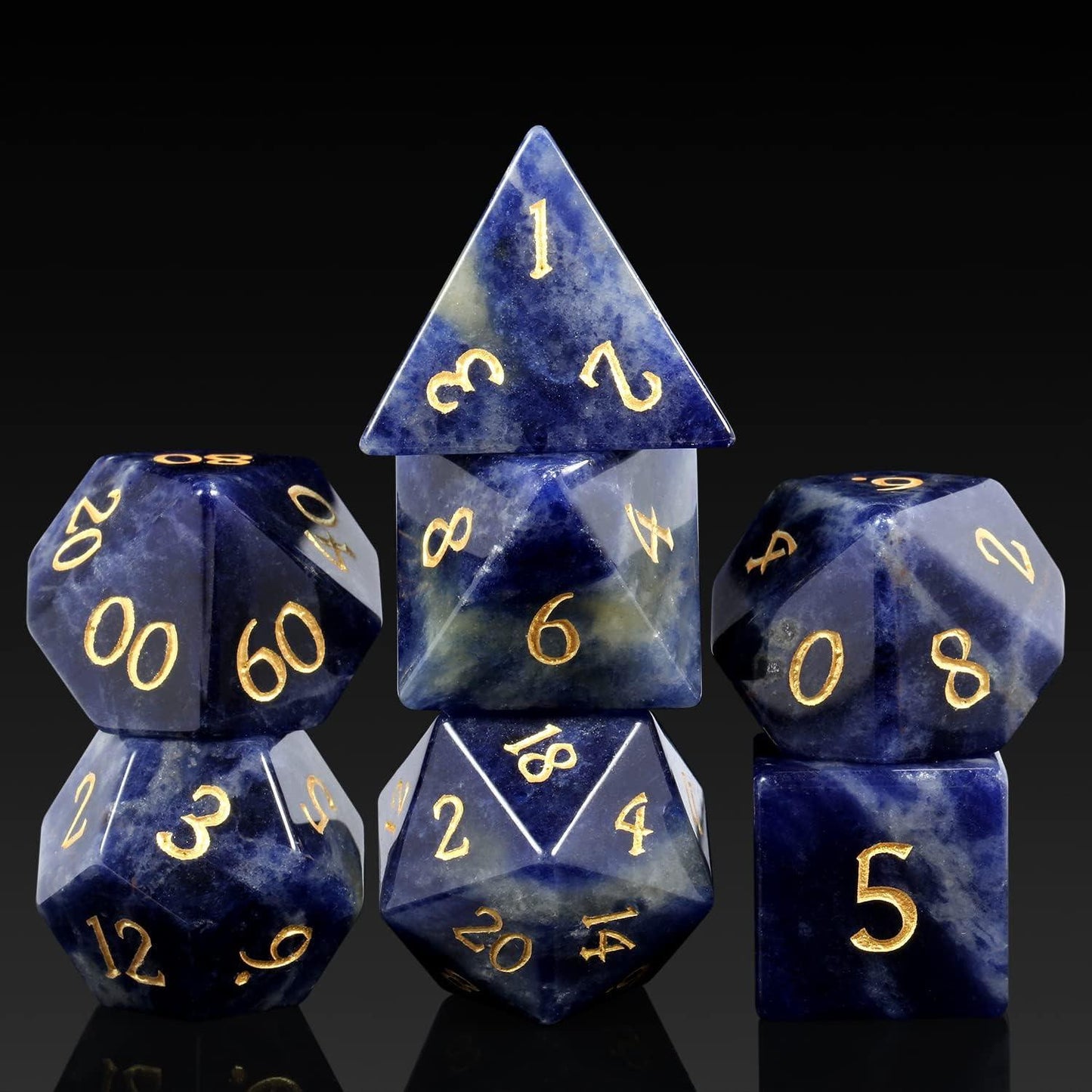 Sodalite Wisdom's Journey Dice Set - Living Skies Games