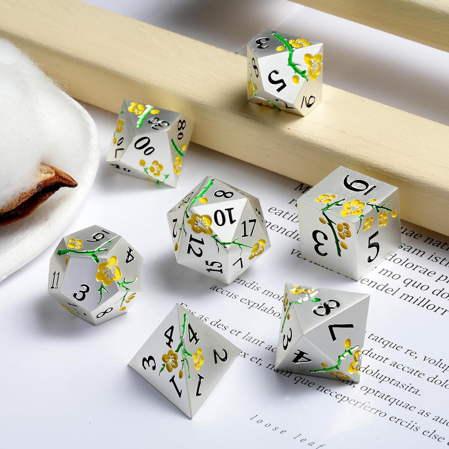 Solar Flare Blossom Dice Set - Living Skies Games