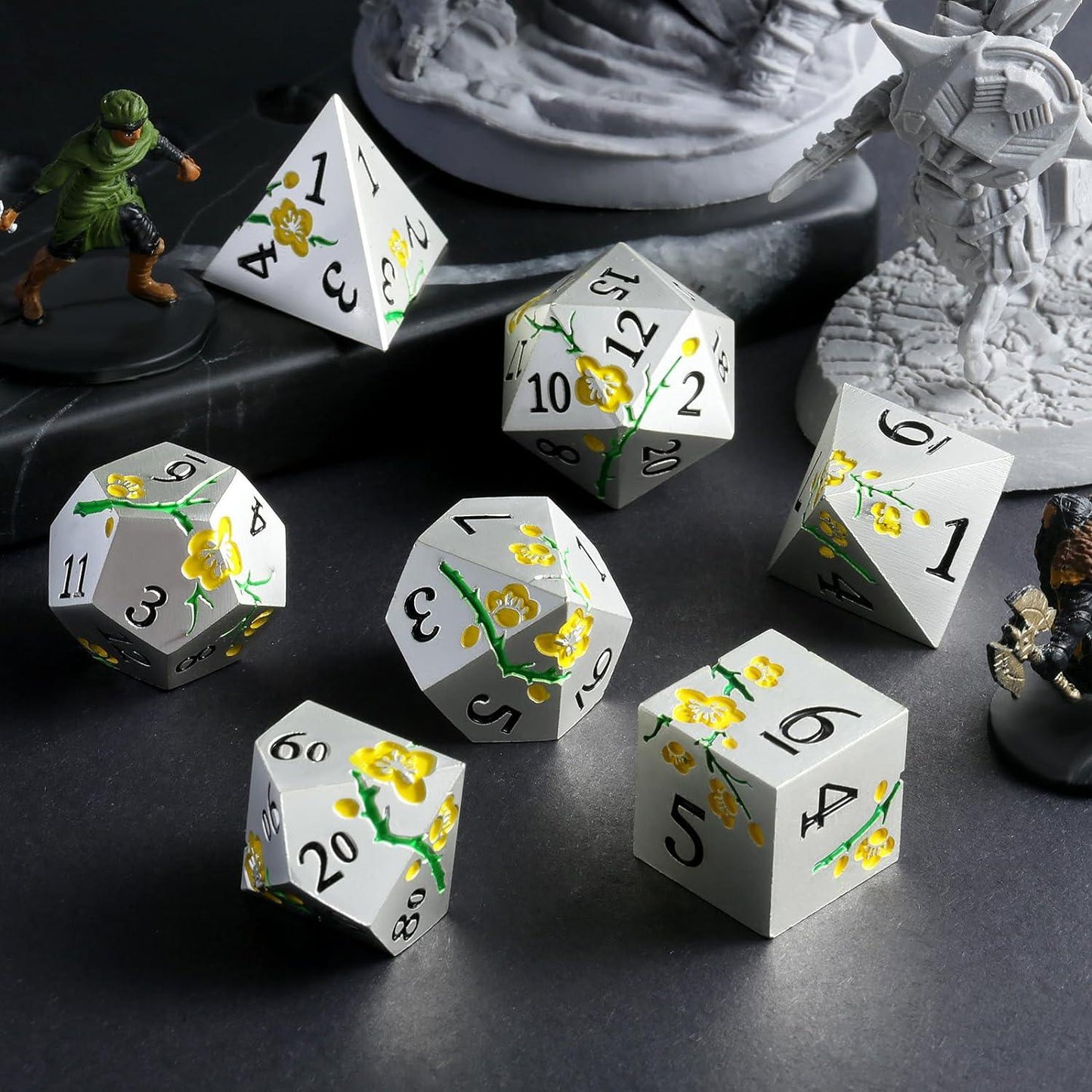 Solar Flare Blossom Dice Set - Living Skies Games