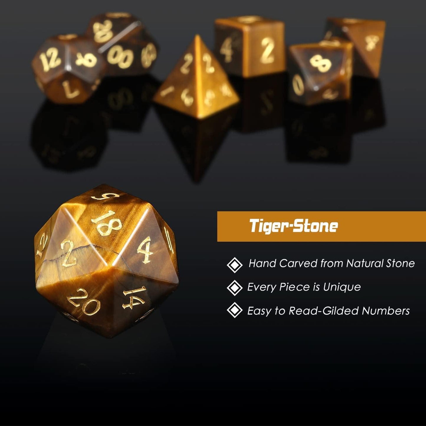 Tigerite Champion's Spirit Dice Set - Living Skies Games